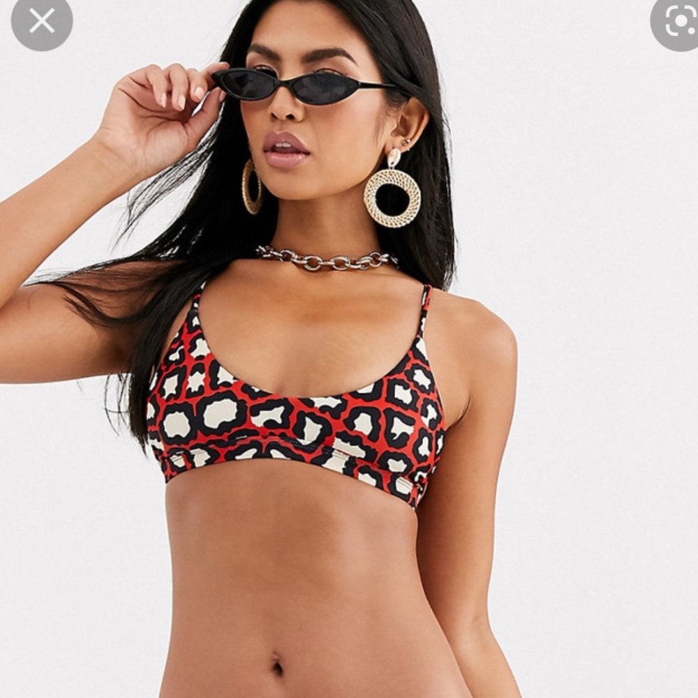 Kulani Kinis Red Cheetah Top
